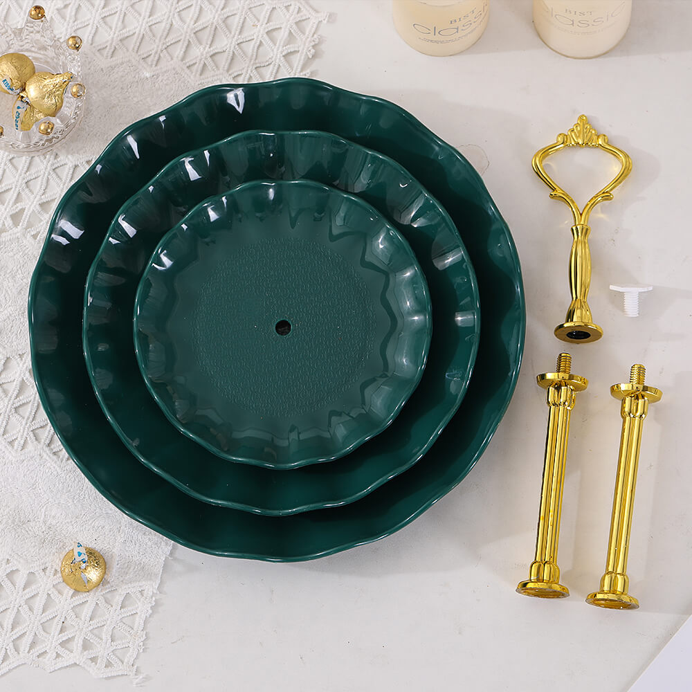 3 Tier Plastic Dessert Cupcake Stand Holder for Wedding Party AHXLife