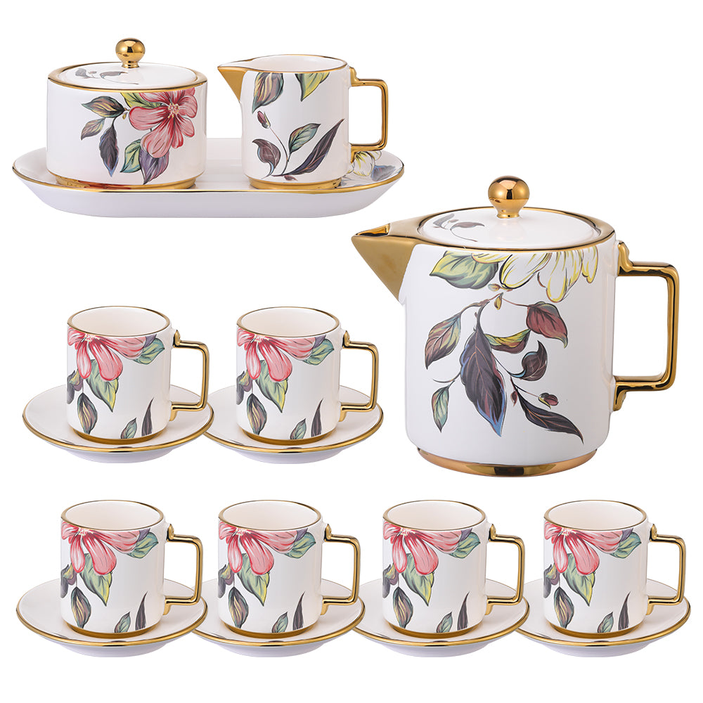 Floral tea set  