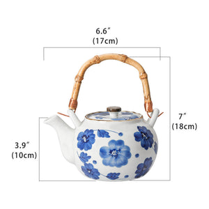 Tea Kettle with Infuser for Stovetop Japanese Style Tea Pot Set